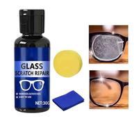 Dissolvant de rayures pour lunettes - 30 ml, lotion pour enlever les rayures des lentilles, ajustement des lentilles recouvertes de résine de verre | Technologie de remplissage, crème nettoyante pour