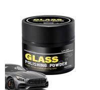 Dissolvant de rayures pour pare-brise - Composé de polissage de verre en poudre, formule de nettoyage abrasif fin, agent de restauration de manuel, améliore la transparence avec une action de