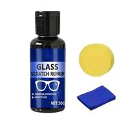 Dissolvant de rayures | Solution d'élimination des rayures pour lentilles | 30 ml | Crème nettoyante pour lunettes à séchage rapide - Pour lunettes, lunettes de soleil, pare-brise, écran, téléphone