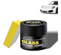 Dissolvant de rayures sur vitres,agent de polissage de verre - Détergent en poudre de polissage de verre Nettoyant pour vitres Dissolvant de rayures sur lunettes, Dissolvant de rayures (powder + wipe)