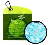 Dissolvant de Sable pour enlever Le Sable | Sac Portable étanche pour enlever Le Sable | Accessoires de Surf Beach Feet Doux réutilisable pour Un Nettoyage, Bleu océan., Voir Description