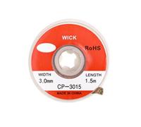 Dissolvant de soudure de tresse à dessouder 1,5 m pour réparation de circuits imprimés de fil de cuivre avec absorption rapide de l'étain et faible flux résistant à l'oxydation pour l'entretien