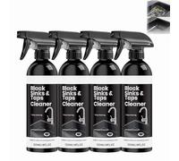 Dissolvant De Taches À L'eau Dure Pour Robinet D'évier Noir, Nettoyant Et Vernis Pour Évier Et Batterie De Cuisine En Acier Inoxydable, Dissolvant D'écume De Savon, Nettoyants Pour Cuisine. (4PCS)