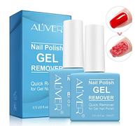 Dissolvant de Vernis à Ongles en Gel Paquet de 2, Gel Remover Vernis Professionnel, Enlève Facilement et Rapidement le Vernis Gel, ne Blesse Pas les Ongles