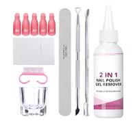 Dissolvant De Vernis À Ongles En Gel, Sûr Et, 100 Ml, Nettoyant Pour Vernis À Ongles Sûr, Kit De Dissolvant De Gel De Manucure, Multi-usages, Pour Filles Débutants Artistes Manucure Maison Sa