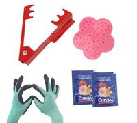 Dissolvant d'épines roses : outil utilitaire fleuriste, aide au démontage botanique, nettoyant tiges plantes, instrument horticulture, jeu d'élimination facile | Accessoire main utilisation en atelier