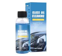 Dissolvant d'huile de pare-brise - Nettoyant pour surfaces en verre | Liquide de 100 ml avec solution de polissage puissante, détachant, maison, salle de bain, miroir, fenêtre, magasin, verre, casque