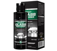 Dissolvant d'huile de verre - Spray de nettoyage pour vitres de voiture, nettoyant crémeux de film d'huile pour vitres de voiture, 100 ml avec éponges, anti-pluie, anti-brouillard, huile ou verre