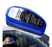 Dissolvant d'huile pour vitres de voiture - Puissant nettoyant pour vitres et rétroviseurs - Brosse incluse - Nettoyage - Débris de pare-brise de véhicule sur les surfaces en verre - Garantit