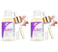 Dissolvant Huile doux 4 en 1 pour femmes - Gelike EC Kit Remover sans acétone Facile à décoller pour les ongles pressés - Pratique Pour Manucurist (Lot de 2)