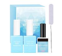 Dissolvant naturel pour vernis à ongles, dissolvant doux pour vernis à ongles, Dissolvant de peinture à ongles Dissolvants de vernis, Gel anti-éclaboussures avec polissoir à ongles et repousse-cuticul