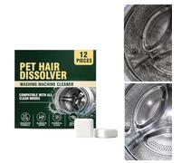 Dissolvant poils d'animaux lave-linge 12 Comprimés dissolvants sûrs