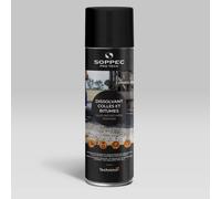 Dissolvant pour colles et bitumes spray 500ml - SOPPEC - 980702O