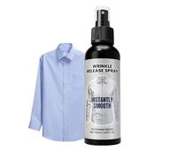 Dissolvant pour vêtements | 120 ml Solution de lissage sans repassage pour textiles, spray défroissant pour vêtements, t-shirts, chemisiers, jupes, costumes, robes, vie quotidienne et voyage