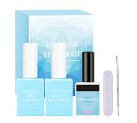 Dissolvant professionnel pour vernis à ongles naturel - Dissolvant de peinture à ongles - Gel anti-déversement avec polissoir à ongles et repousse-cuticules