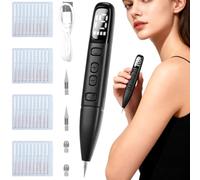 Dissolvant Traitement Verrues Plasma, Électrique Removal Pen avec 19 Niveaux Réglables et Spot LED, Outil Dermatologique Portable Rechargeable pour Grains de Beauté, Verrues, Taches de Rousseur
