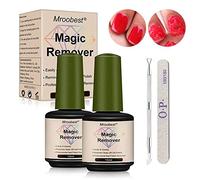Dissolvants Magiques pour Vernis à Ongles, Magic Remove Gel, Supprime le Vernis Gel Soak-Off en 3 à 5 Minutes, Facilement et Rapidement N'abîme pas vos Ongles (2 x 15ml)