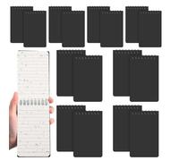 dissot Lot de 16 carnets de notes étanches à spirales de 7,6 x 12,7 cm pour écrire sous la pluie