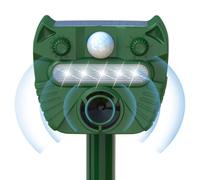 Dissuasion à ultrasons pour chats, étanche à l'eau, avec mode de charge USB, dissuasion des animaux et lumière LED, efficace contre les martres, les chats, les chiens, les oiseaux, les renards et les