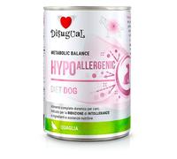 Dissugual Régime pour chien hypoallergénique | Besoins nutritionnels spéciaux | diverses saveurs | 6 x 400 g | (6 x 400 g, caille)