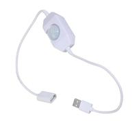 Distance de détection de 3 à 8 m, alimentation USB 5 V, détecteurs de mouvement PIR pour veilleuse LED avec interfaces USB, installation facile, contrôleur de lumière LED