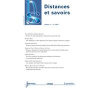 Distances et savoirs vol 9 n 1 janviermars 2011 - Collectif - Hermes Science Publications - broché - Livre