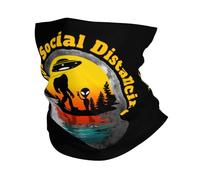 Distanciation Sociale Bigfoot2 Echarpe Gaiter Unisexe Headwrap Séchage Rapide Chapeaux Demi-Visage pour Cyclisme Vélo Extérieur 26X30CM