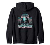 Distanciation Sociale Depuis Avant c'était génie Logiciel Cool Sweat à Capuche