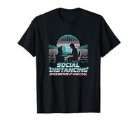 Distanciation Sociale Depuis Avant c'était génie Logiciel Cool T-Shirt