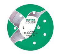 DiSTAR Colibri Disque à tronçonner diamanté, diamètre : 76 mm x 10 mm, ultra fin, 0,8 mm, pour grès cérame et céramique, disque à tronçonner professionnel pour meuleuse d'angle sans fil et petit Flex