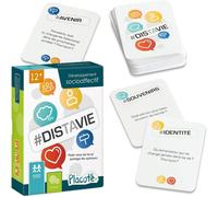 #Distavie-Éducatif-Jeu D'apprentissage Pour Le Développement Des Habiletés Sociales-Jeu De Cartes Pour Les Adolescents De 12 À 16 Ans,Blanc Cassé