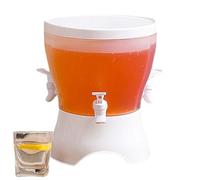 Distension d'eau réfrigérateur - PP Distributeurs de boissons grandes pour les fêtes rotatives à perte de avec trois compartiments, récipient d'eau pour thé glacé thé froid bière froide