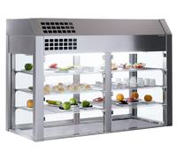 Distform Vitrine Réfrigérée 3 Niveaux sans Base et Portes Battantes