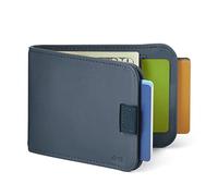 Distil Union Wally Bifold 5.0 avec MagLock | Portefeuille en Cuir avec Pince à Billets et MagLock | Fin, Minimaliste Billfold, Bleu Marine, Taille Unique, Version 5.0