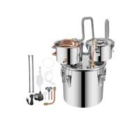 Distillateur d'Alcool SucceBuy 11,4L Kit de Brassage d'Alcool Inox Avec Double Fût