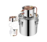 Distillateur d'Eau et d'Alcool SucceBuy 11,4L Kit de Brassage d'Alcool Avec Cuivre Rouge