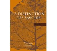 Distinction des savoirs - Bernard Walliser - Ecole Des Hautes Etudes En Sciences Sociales - broché - Essai