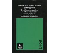 Distinction (Droit) Public/(Droit) Privé - Brouillages, Innovations Et Influences Croisées