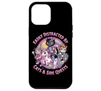 Distrait by Cats and Side Quests Cat Unicorn Princess RPG Coque pour iPhone 12 Pro Max