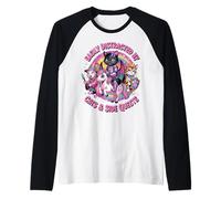 Distrait by Cats and Side Quests Cute Hero Cat Gamer Girls Manche Raglan