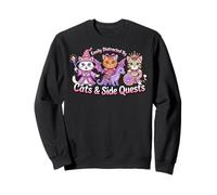 Distrait par Les Chats et Les quêtes Secondaires Cat Hero Dragon Princess Sweatshirt