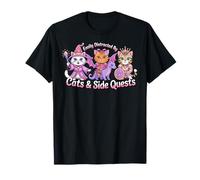 Distrait par Les Chats et Les quêtes Secondaires Cat Hero Dragon Princess T-Shirt