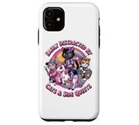 Distrait par Les Chats et Les quêtes Secondaires Cat Princess Gamer Girls Coque pour iPhone 11