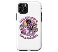 Distrait par Les Chats et Les quêtes Secondaires Cat Princess Gamer Girls Coque pour iPhone 11 Pro