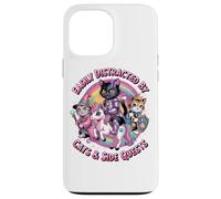 Distrait par Les Chats et Les quêtes Secondaires Cat Princess Gamer Girls Coque pour iPhone 13 Pro Max