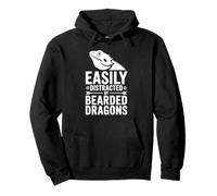 Distrait par Les Dragons barbus Dragon Barbu drôle Sweat à Capuche
