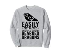 Distrait par Les Dragons barbus Dragon Barbu drôle Sweatshirt