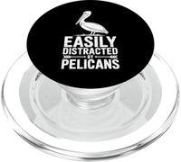 Distrait par Pelicans Funny Pelican PopSockets PopGrip pour MagSafe