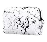 Distress Grunge Trousse à cosmétiques pour femme, trousse de toilette de voyage, grande pochette de maquillage pratique avec fermeture éclair, multicolore, 18.5x7.5x13cm/7.3x3x5.1in, Trousse de