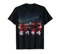 Distress JDM Motorsport Drift Racing Cars Drift Drifting at Night T-Shirt